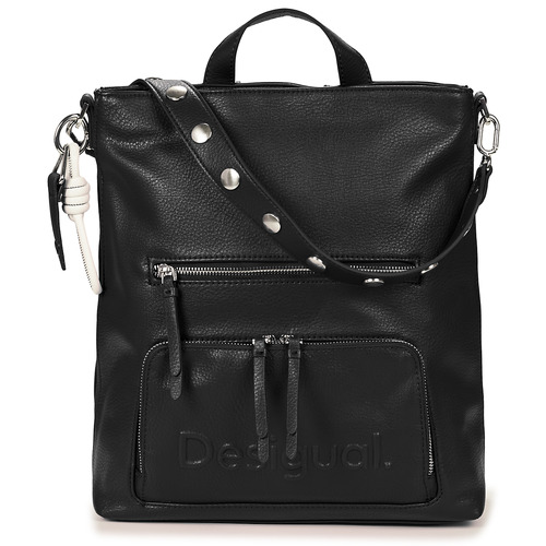 Bags Women Rucksacks Desigual BACK HALF LOGO FW24 PRETORIA CONT Black