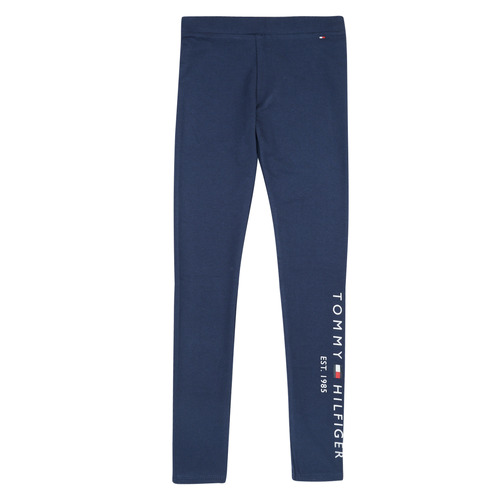 Clothing Children leggings Tommy Hilfiger ESSENTIAL LEGGING Marine