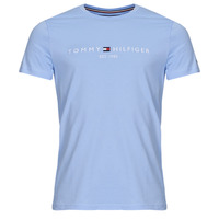 Clothing Men short-sleeved t-shirts Tommy Hilfiger TOMMY LOGO TEE Blue / Sky