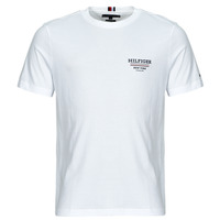 Clothing Men short-sleeved t-shirts Tommy Hilfiger HILFIGER GLOBAL STRIPE TEE White