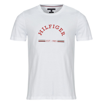 Clothing Men short-sleeved t-shirts Tommy Hilfiger RWB ARCH GS TEE White