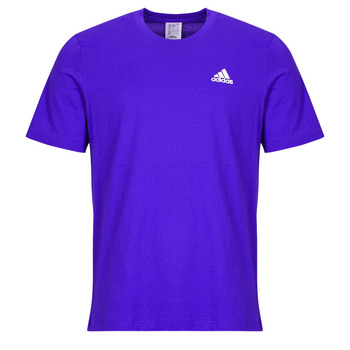 Clothing Men short-sleeved t-shirts Adidas Sportswear Essentials Single Jersey Embroidered Small Logo T-Shirt Blue