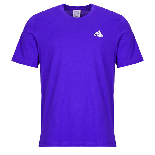 Clothing Men short-sleeved t-shirts Adidas Sportswear Essentials Single Jersey Embroidered Small Logo T-Shirt Blue