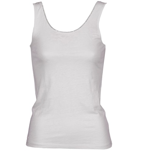 Clothing Women Tops / Sleeveless T-shirts Majestic 701 White