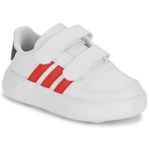 Shoes Children Low top trainers Adidas Sportswear BREAKNET 2.0 CF I White / Red / Black