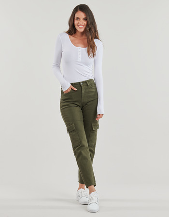 Clothing Women Cargo trousers  Noisy May NMMONI  Kaki