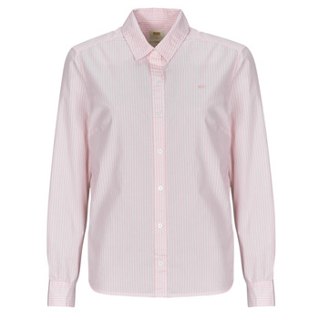 Clothing Women Shirts Levi's THE CLASSIC BW SHIRT White / Pink