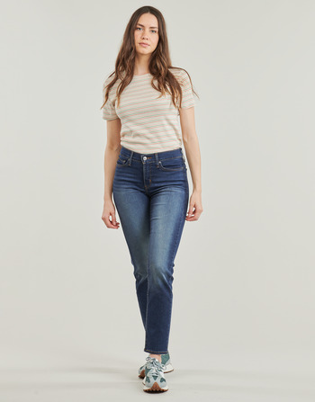 Clothing Women straight jeans Levi's 314 SHAPING STRAIGHT Blue