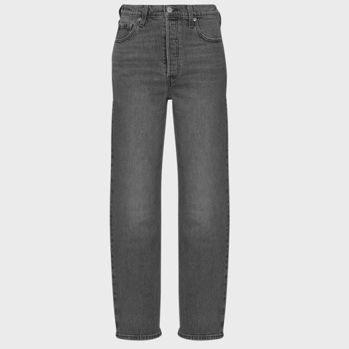 Clothing Women straight jeans Levi's RIBCAGE STRAIGHT ANKLE Grey