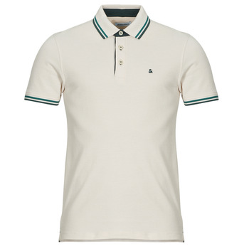 Clothing Men short-sleeved polo shirts Jack & Jones JJEPAULOS  Beige