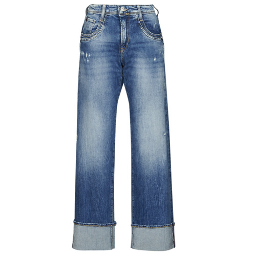 Clothing Women Flare / wide jeans Le Temps des Cerises 400/28 Blue