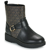 Shoes Girl Mid boots MICHAEL Michael Kors HASKELL MOTO Black / Brown