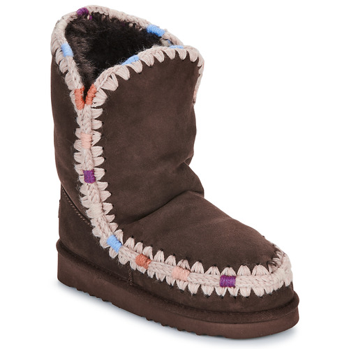 Shoes Women Mid boots Mou ESKIMO 24 OVERSTICH Brown