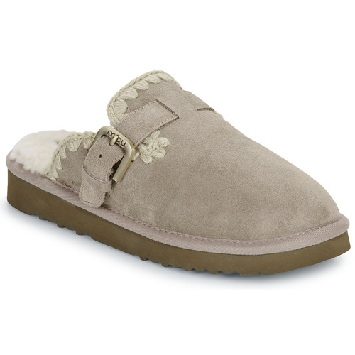 Shoes Women Clogs Mou SUEDE SHEEPSKIN CLOG ESKIMO Grey