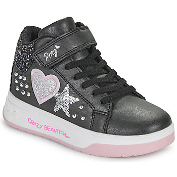 Shoes Girl High top trainers Primigi B Black / Pink