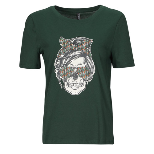 Clothing Women short-sleeved t-shirts Only ONLSTELLA  Green