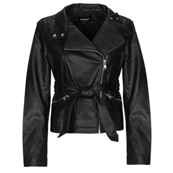 Clothing Women Leather jackets / Imitation leather Only ONLMANILLA Black