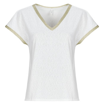 Clothing Women short-sleeved t-shirts Only ONLPEGGY Beige