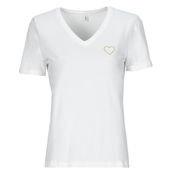 Clothing Women short-sleeved t-shirts Only ONLKITA White