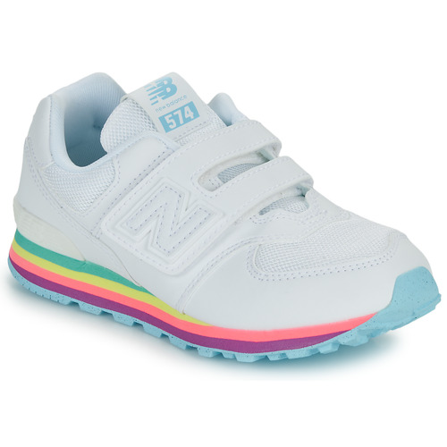 Shoes Girl Low top trainers New Balance 574 White