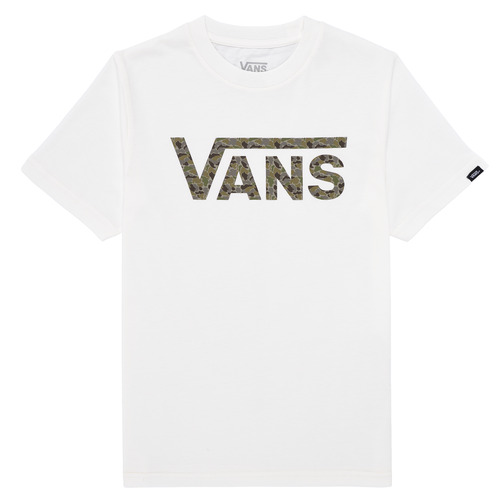 Clothing Children short-sleeved t-shirts Vans BY Vans Classic Boys White