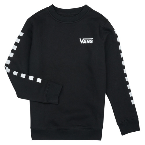 Clothing Children sweaters Vans EXPOSITION CHECK II CREW Black