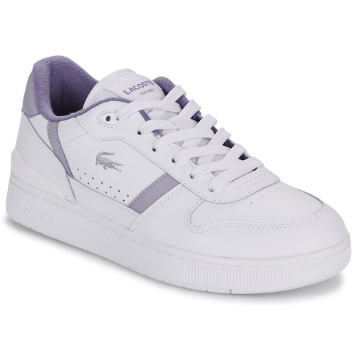 Shoes Women Low top trainers Lacoste T-CLIP White / Violet