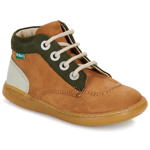 Shoes Children Mid boots Kickers KICKICONIC Camel / Beige