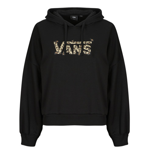 Clothing Women sweaters Vans ANIMALIER LOOSE HOODIE Black