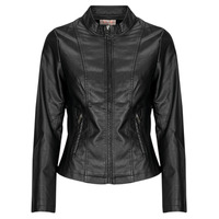 Clothing Women Leather jackets / Imitation leather Moony Mood POUR Black