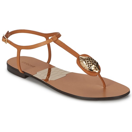 Shoes Women Flip flops Roberto Cavalli XPX243-PZ220 Brown