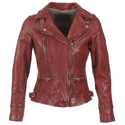 Clothing Women Leather jackets / Imitation leather Oakwood VIDEO Red