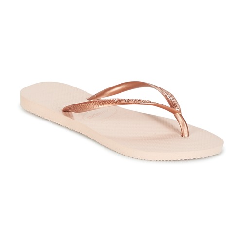 Shoes Women Flip flops Havaianas SLIM Pink / Gold