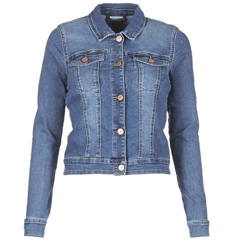 Clothing Women Denim jackets Noisy May NMDEBRA Blue / Medium