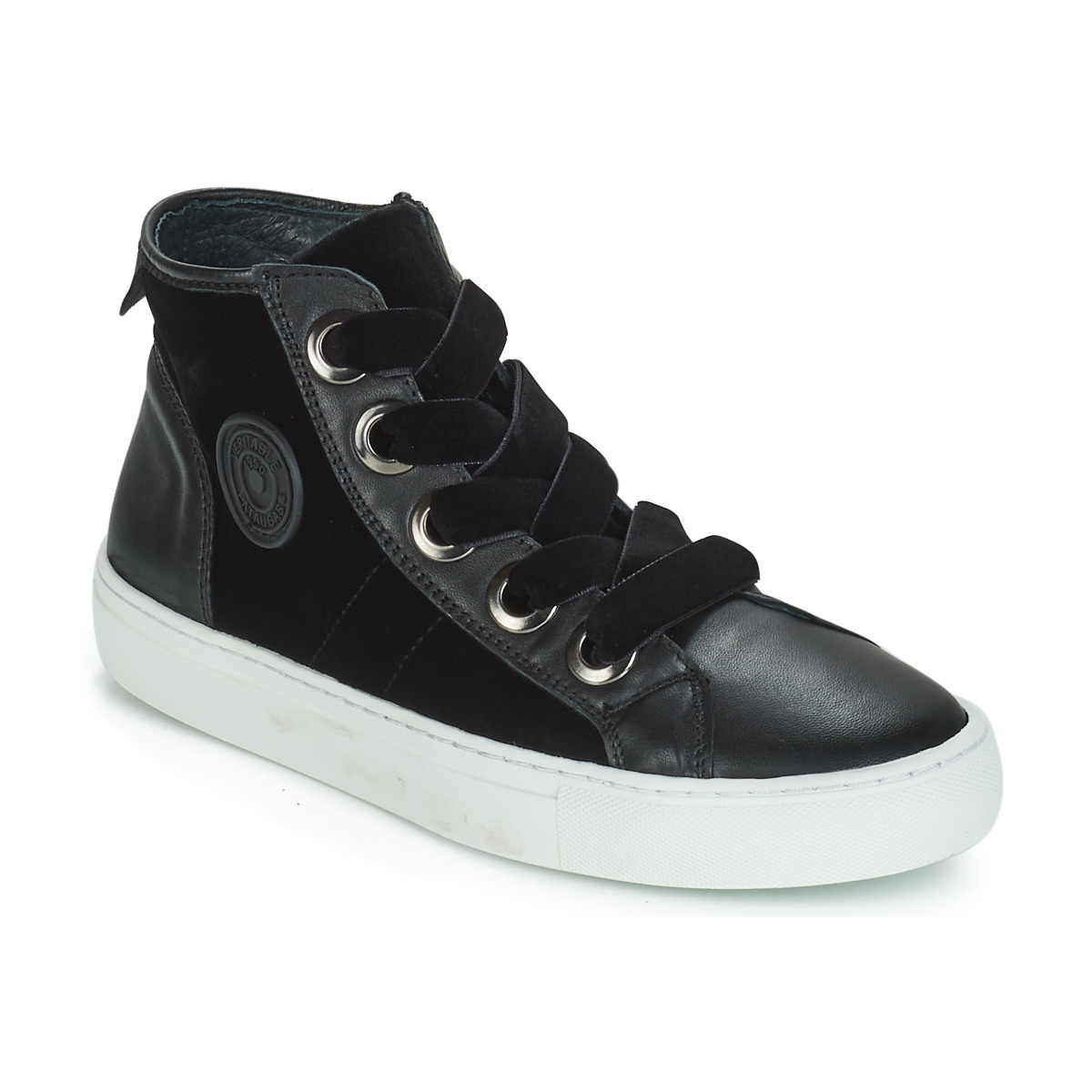 Shoes Women High top trainers Pataugas Zally Black