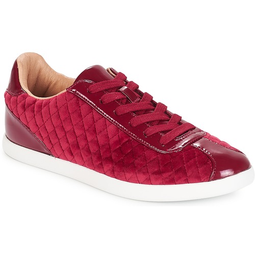 Shoes Women Low top trainers André VELVET Red