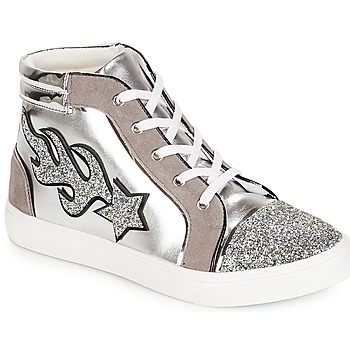 Shoes Women High top trainers André LOTUS Silver