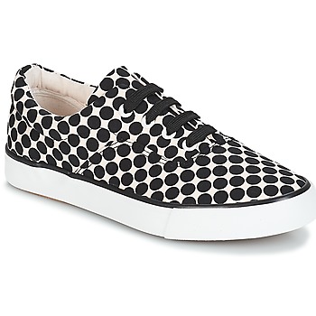 Shoes Women Low top trainers André FUSION Polka dot / Black