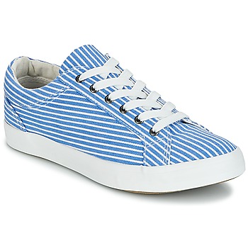 Shoes Women Low top trainers André SESAME Striped / Blue