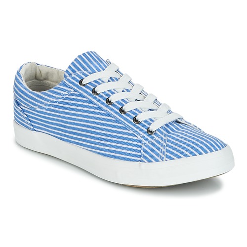 Shoes Women Low top trainers André SESAME Striped / Blue