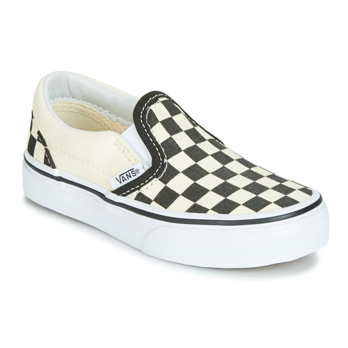 kengät Lapset Tennarit Vans CLASSIC SLIP-ON Musta / Valkoinen