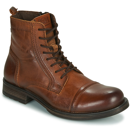 kengät Miehet Bootsit Jack & Jones JFW RUSSEL LEATHER Konjakki