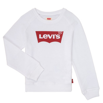 vaatteet Tytöt Svetari Levi's KEY ITEM LOGO CREW Valkoinen