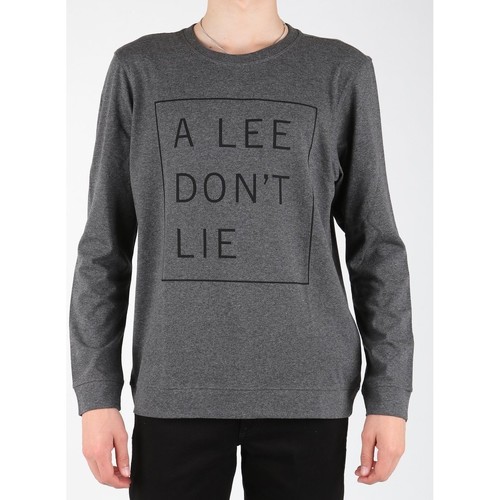 vaatteet Miehet T-paidat & Poolot Lee Dont Lie Tee LS L65VEQ06 Harmaa