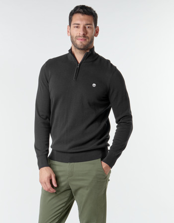 vaatteet Miehet Neulepusero Timberland WILLIAMS RIVER 1/2 ZIP Musta