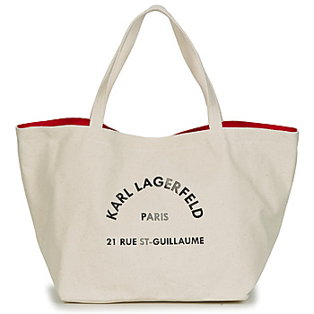 laukut Ostoslaukut Karl Lagerfeld RUE ST GUILLAUE CANVAS TOTE Vaalea