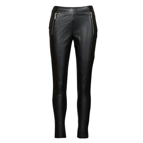 vaatteet Naiset Legginsit MICHAEL Michael Kors ZIP FRONT LEGGING Musta