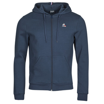 vaatteet Miehet Ulkoilutakki Le Coq Sportif ESS FZ HOODY N°4 M Laivastonsininen