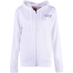 vaatteet Naiset Svetari North Sails 90 2267 000 | Hooded Full Zip W/Graphic Valkoinen