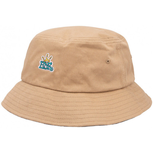 Asusteet / tarvikkeet Miehet Hatut Huf Cap crown reversible bucket hat Beige